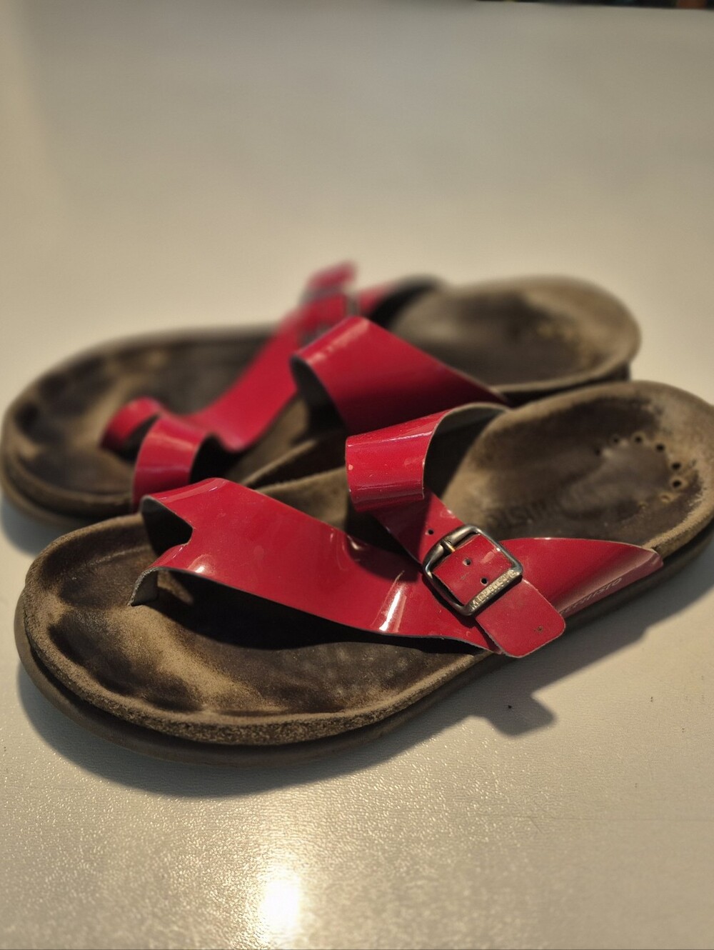 Mephisto HELEN Red Patent Leather Sandals
